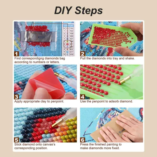 Vista 6 de hill froeistung Kits de pintura de diamantes de tortugas 5D para adultos, arte de diamantes de estrella de mar para principiantes, pintura