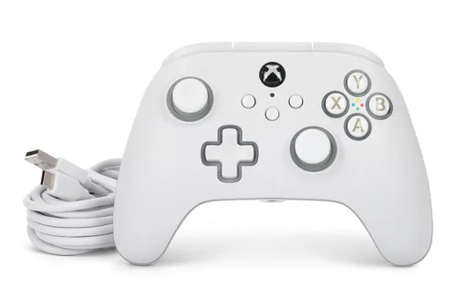 Vista 8 de PowerA Advantage Wired Controller for Xbox Series XS with Lumectra - White, gamepad, wired video game controller, gaming controller, works with Xbox