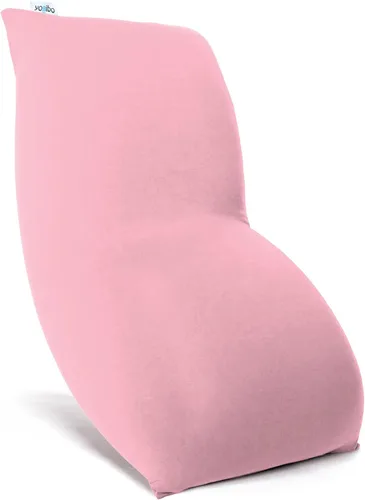 Vista 16 de Yogibo Puf corto para adultos, niños y adolescentes con relleno, suave, afelpado, cómodo, sensorial, sofá biplaza, funda lavable, neutro brillante
