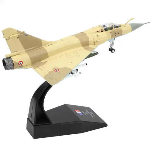 Vista 7 de NUOTIE Dassault Mirage 2000 1/100 Metal Avión Modelo de la Fuerza Aérea Francesa 1. Mirage 2000