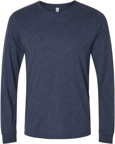Vista 111 de Canvas Filmore 3501 - Camiseta de 4.2 onzas para hombre manga larga (1) Ceniza + (1) Jaspeado atlético