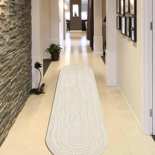 Vista 55 de Superior Alfombra de área grande para interiores y exteriores, reversible, trenzada, decoración del piso del hogar para sala de estar, cocina