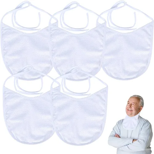 Vista 8 de Cubierta para estoma de cuello para traqueotomía (caqui, 5 piezas, pequeño)