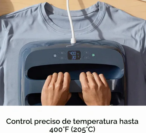 Vista 3 de Cricut EasyPress® SE - Prensa de calor de 12 x 10 pulgadas, color azul