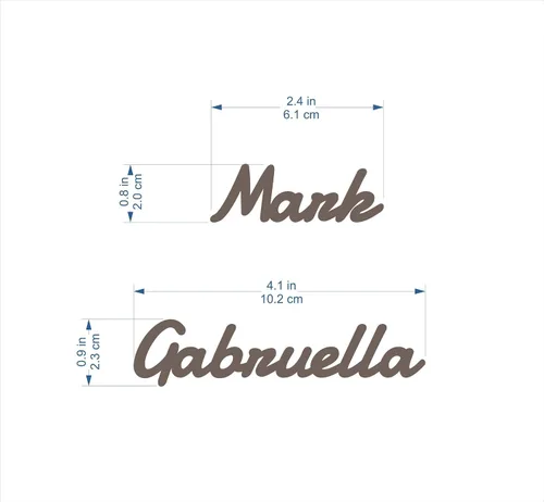 Vista 3 de Elegantes tarjetas de lugar de madera para bodas o fiestas de cumpleaños