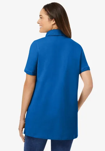 Vista 2 de Woman Within Polo de manga corta perfecta de talla grande