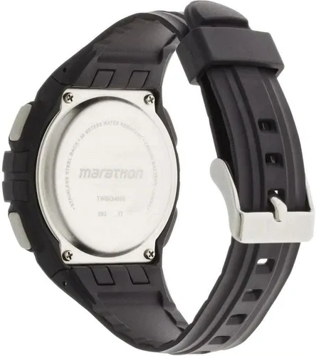 Vista 2 de Marathon por Timex Reloj de tamaño completo, Estándar hombre, Negrotono plateado