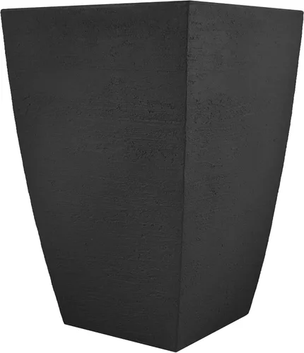 Vista 13 de Tusco Products MSQ16BK - Maceta cuadrada moderna para jardín, 16 pulgadas, color negro