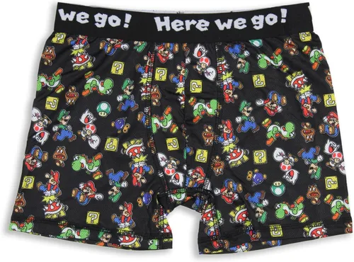 Vista 3 de Super Mario Bros Boys Character 3 Pack Athletic Boxer Briefs