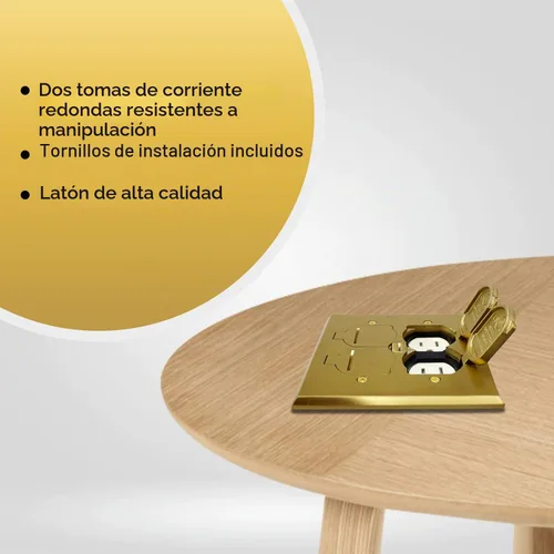 Vista 5 de SELECT Lighting Tomas de receptáculo de 2 bandas 20A resistentes a Latón