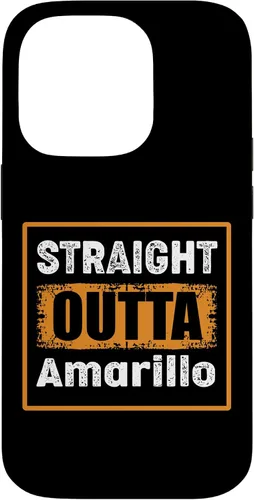 Vista 17 de Straight Outta Amarillo Texas USA Retro Distressed Vintage Case for iPhone 17