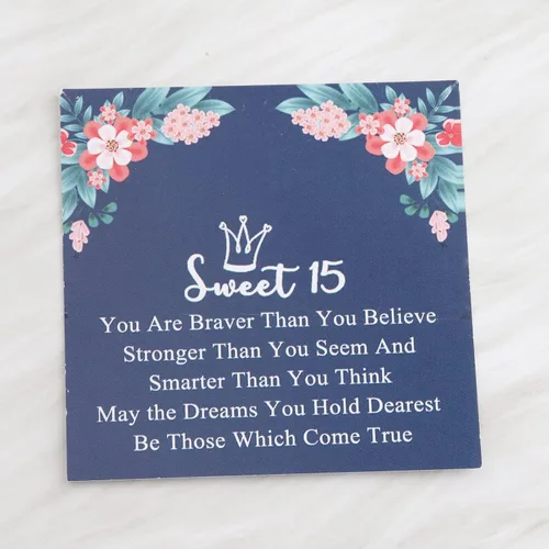 Vista 3 de LQRI Sweet 15 Gifts Girls Sweet 15 Jewelry Quinceañera Gift Princess Crown Bracelet May the Dreams You Hold Quearest Be those which come true