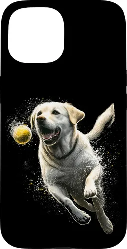 Vista 6 de Yellow Labrador Retriever Chasing a Ball Labrador Retriever Case for iPhone 17