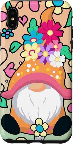 Vista 11 de Funda para iPhone XR con diseño de gnomo de verano y flores de margarita