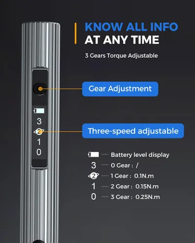 Vista 7 de LIFEGOO - Mini destornillador eléctrico, juego de destornilladores de precisión 58 en 1 con 50 puntas magnéticas, pantalla digital, kit