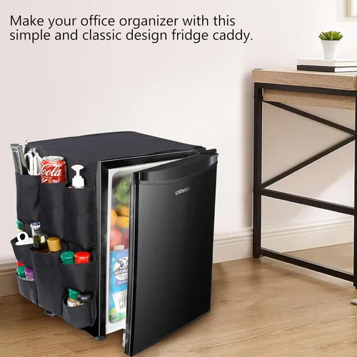 Vista 7 de Over The Fridge Organizer Storage – Organizador de mini refrigerador mejorado 2023 – Esenciales de habitación universitaria para estudiantes
