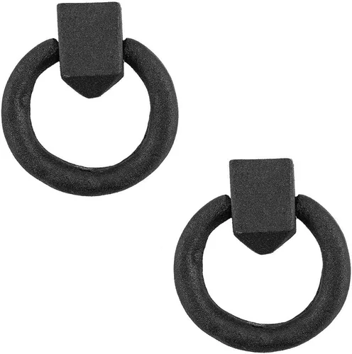 Vista 38 de Renovators Supply Manufacturing Manijas de Gabinete de 3 pulgadas de Hierro Forjado Negro Tiradores de Cajón Manijas Antiguas de Gabinete de Cocina