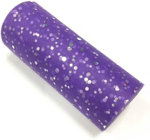 Vista 41 de Rollo de tul con lentejuelas con purpurina, decoración de boda, suministros de organza para fiestas de cumpleaños, carrete de tela, vestido tutú