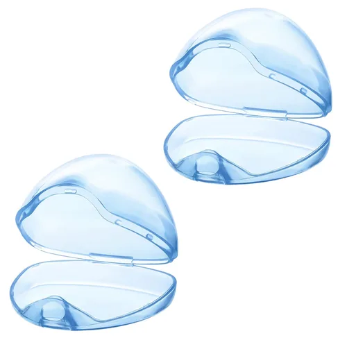 Vista 22 de Accmor Funda para chupete, estuche para chupete, contenedor para chupete para viajes, sin BPA, transparente, paquete de 2