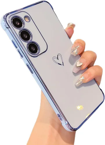 Vista 30 de ZTOFERA Funda diseñada para Google Pixel 7a, bonito diseño de corazones de amor con borde chapado y protección de lente de cámara, para Google Pixel