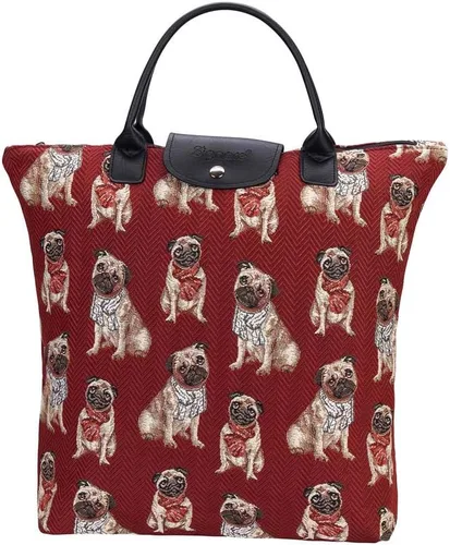 Vista 8 de Signare Bolsa plegable para tapiz, bolsa de compras reutilizable, bolsa de comestibles