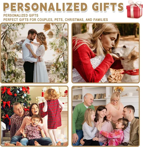 Vista 6 de Envío al día siguiente, manta musical personalizada con foto - impresa en EE. UU., mantas personalizadas con foto para adultos y niños, regalos