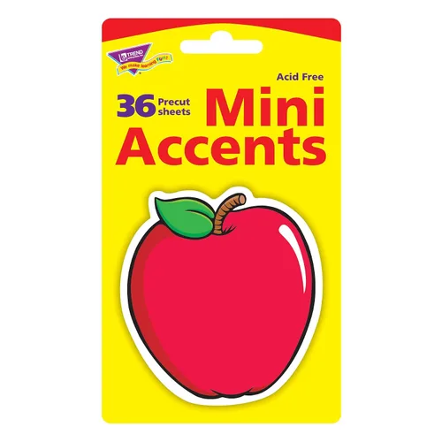 Vista 2 de Trend Apple Mini Accents, recortes para tablón de anuncios para aula, 3 pulgadas, 36