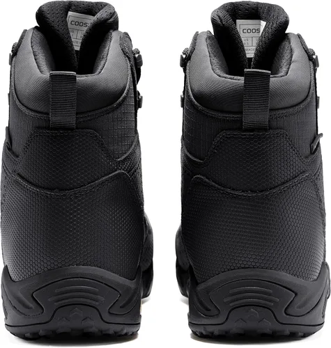Vista 2 de Coostar Botas de trabajo para hombre, ligeras, tácticas, impermeables, botas de senderismo para hombres de verano