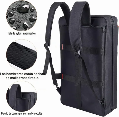 Vista 5 de Funda para controlador DJ para DDJ-FLX4/200/400/SR2/REV1 Numark Con acolchado grueso de EVA, correa de hombro ajustable, se adapta a portátiles