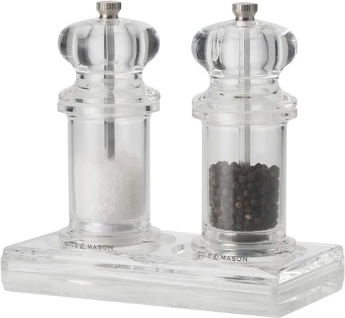 Vista 4 de Cole and Mason - Molinillo de sal y pimienta, acrílico Tray/Trivet for Spice Grinder, Kitchen Storage & Organization, Kitchen Accessories