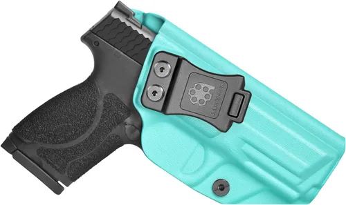 Vista 14 de Amberide IWB KYDEX Holster Fit Smith and Wesson M&P M2.0 9mm 40 4 and 4.25 Barrel No Red Dot Right Hand Concealed Carry Holster Adjustable Cant