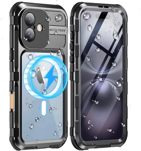 Vista 22 de WIFORT Funda impermeable para iPhone 13 Pro, cuerpo completo de metal 360 [IP68 a prueba de agua] [protector de pantalla integrado]