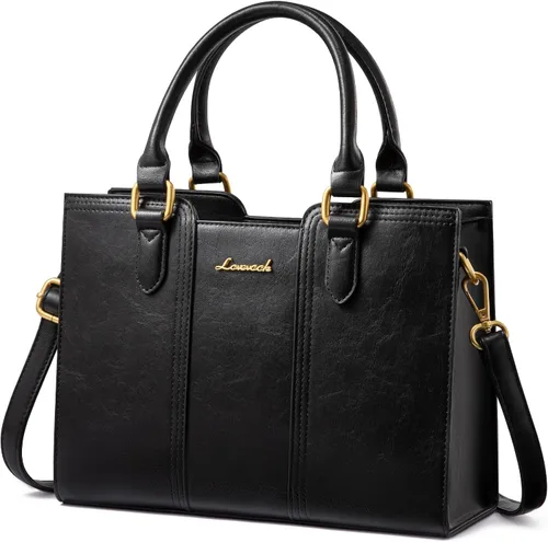 Vista 13 de LOVEVOOK Bolso para mujer, bolso de hombro vintage de cuero, pequeño bolso bandolera para damas, bolso de mano con asa superior y bandolera
