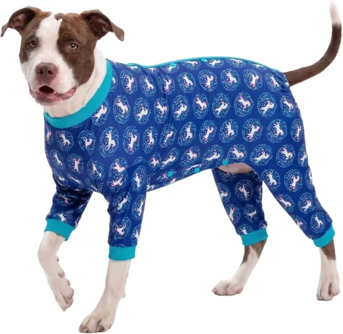 Vista 10 de LovinPet Bonitos trajes para perros grandes, estampado gris, talla M