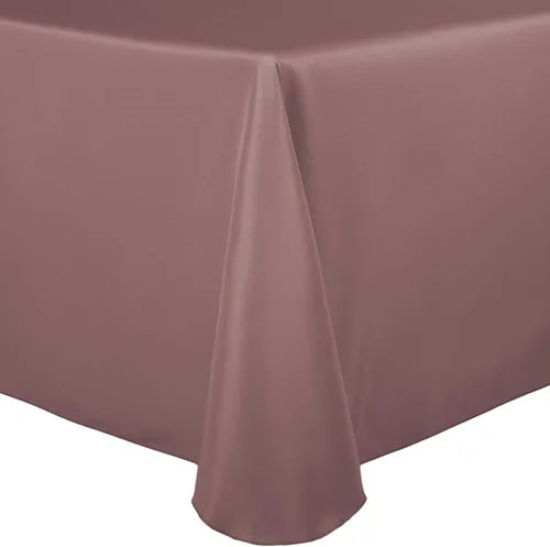 Vista 29 de Ultimate Textile Mantel ovalado de lino de poliéster de 60 x 102 pulgadas, color marrón cobre