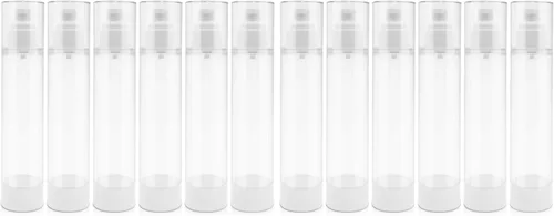 Vista 7 de TRENDBOX Botellas de viaje con bomba de vacío sin aire de 1.0 fl oz / 1 oz para lociones, crema, paquete de 4