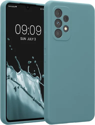 Vista 92 de kwmobile Funda compatible con Samsung Galaxy A13 4G - Funda delgada de silicona TPU - Acabado suave al tacto - Amarillo radiante