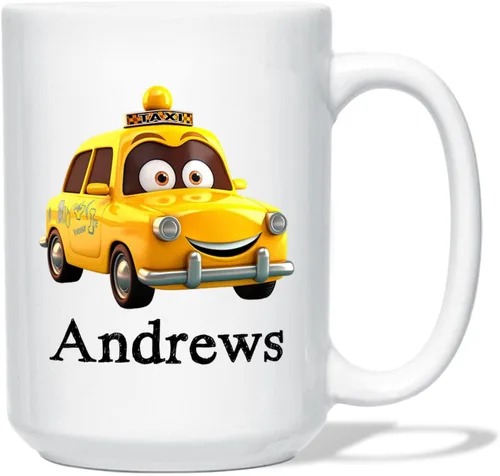 Vista 15 de Taza de café de avión personalizada con nombre de los niños, taza de café de avión personalizada de 11 onzas y 15 onzas, taza de cerámica blanca