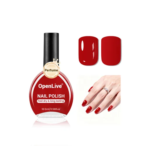 Vista 9 de OpenLive Juego de esmaltes de uñas de perfume de 32 colores, rojo, rosa y verde, juego de esmalte de uñas de secado rápido para mujeres, salón