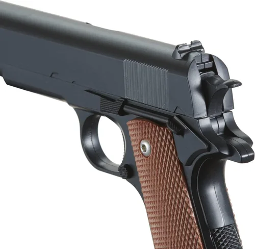 Vista 5 de Goldenball Airsoft 1911 - Muelle deslizante de acero para pistola Airsoft (320 FPS), color negro