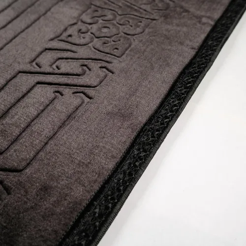 Vista 6 de Alfombra de oración – Alfombra turca Janamaz Sajada de felpa suave para hombres y mujeres, alfombrilla de oración lisa y sólida, regalo de Ramadán
