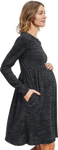 Vista 2 de HELLO MIZ Vestido de punto de maternidad con bolsillo para mujer