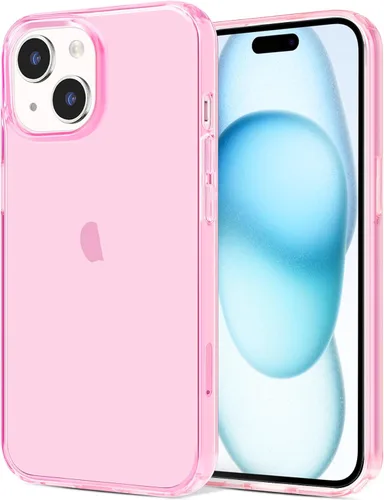 Vista 52 de JJGoo Funda transparente compatible con iPhone 15 Pro, funda de teléfono de TPU suave y transparente, funda antigolpes transparente a prueba