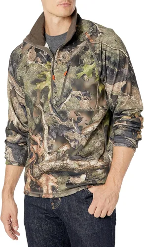 Vista 4 de NOMAD Men's Utility 1/2 Zip Wind Resistant Pullover Hunting Jacket Musgo