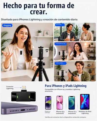 Vista 8 de Micrófono inalámbrico para iPhone/Android tipo C J68YL0813J
