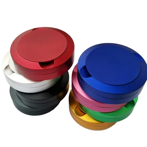 Vista 8 de Beasygocean Snus latas de aluminio color plateado 3 capas de tabaco CNC metal para embalaje Snus (plata)