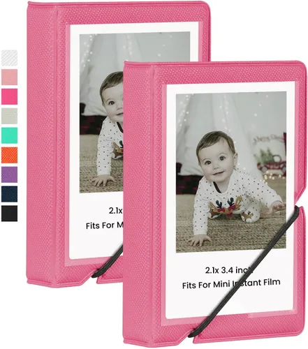 Vista 23 de Álbum de Fotos Mini Lifting con 28 Bolsillos para Imágenes de 2x3 Pulgadas que se Ajusta a Cámara Instantánea Fujifilm Instax Mini 7s 8 9 11 25 26