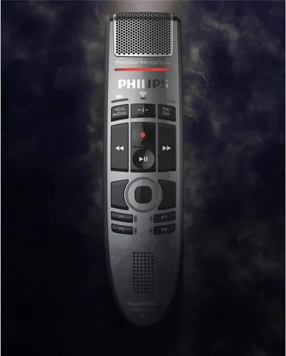 Vista 5 de Philips SpeechMike Premium Air - Micrófono USB inalámbrico de dictado, botón pulsador