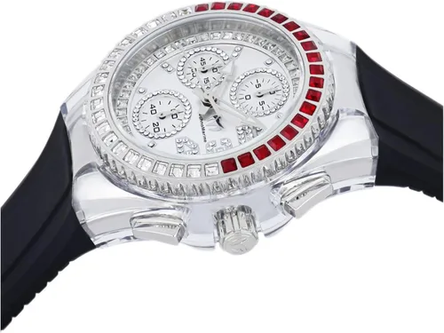 Vista 3 de TechnoMarine Reloj Cruise Glitz TM-121039 de cuarzo para mujer, Negro