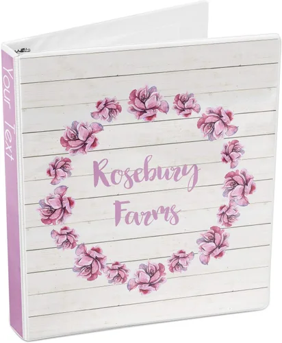 Vista 4 de Carpeta personalizada de 3 anillas Farm House - 1 pulgada